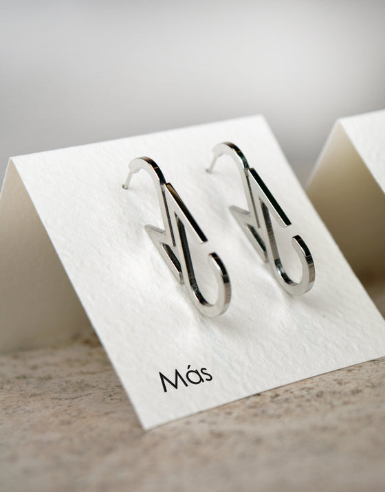 The First Earrings White Bronze